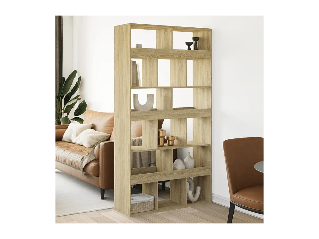 Libreria Rovere Sonoma 100x33x187,5 cm in Truciolato