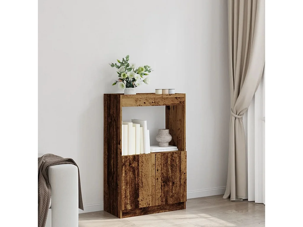 Credenza Legno Antico 63x33x100 cm in Truciolato