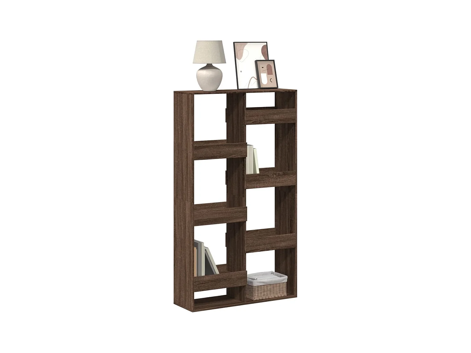 Bibliothèque chêne marron 100x33x175 cm bois d'ingénierie