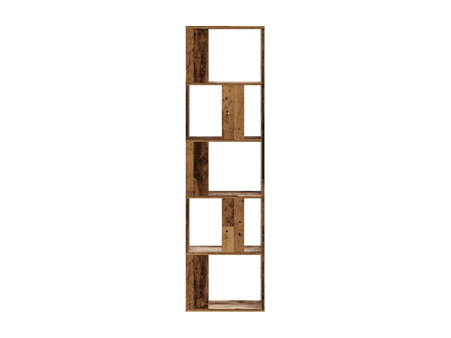Libreria 5 Ripiani Legno Vecchio 45x23,5x162,5cm Multistrato