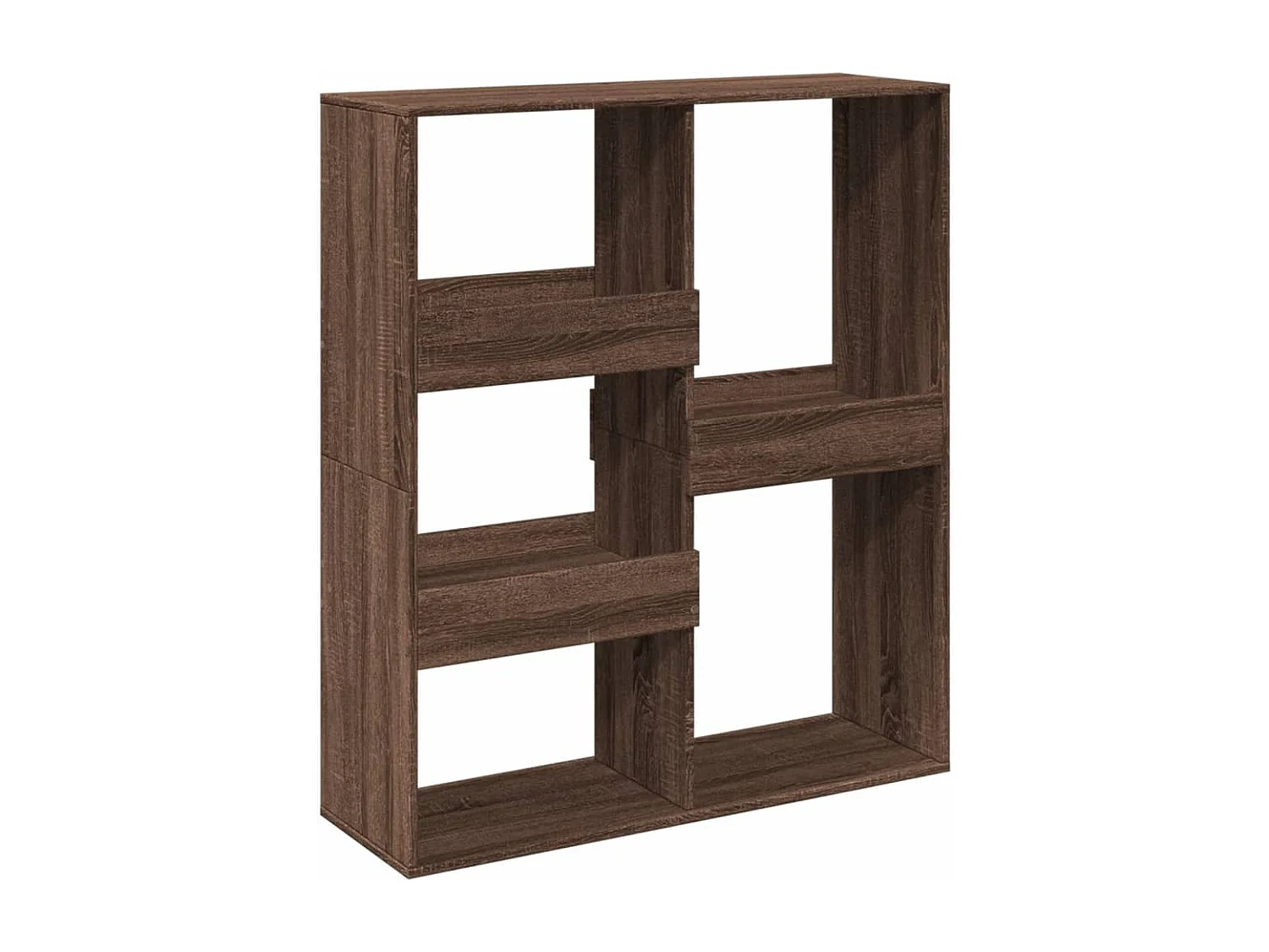 Raumteiler Braun Eichen-Optik 100x33x115 cm Holzwerkstoff