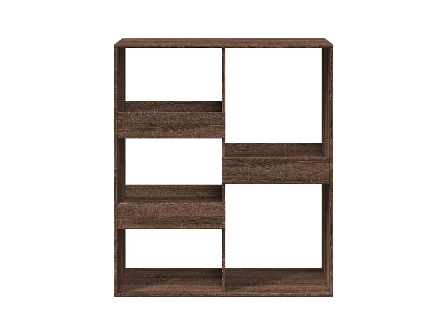 Raumteiler Braun Eichen-Optik 100x33x115 cm Holzwerkstoff