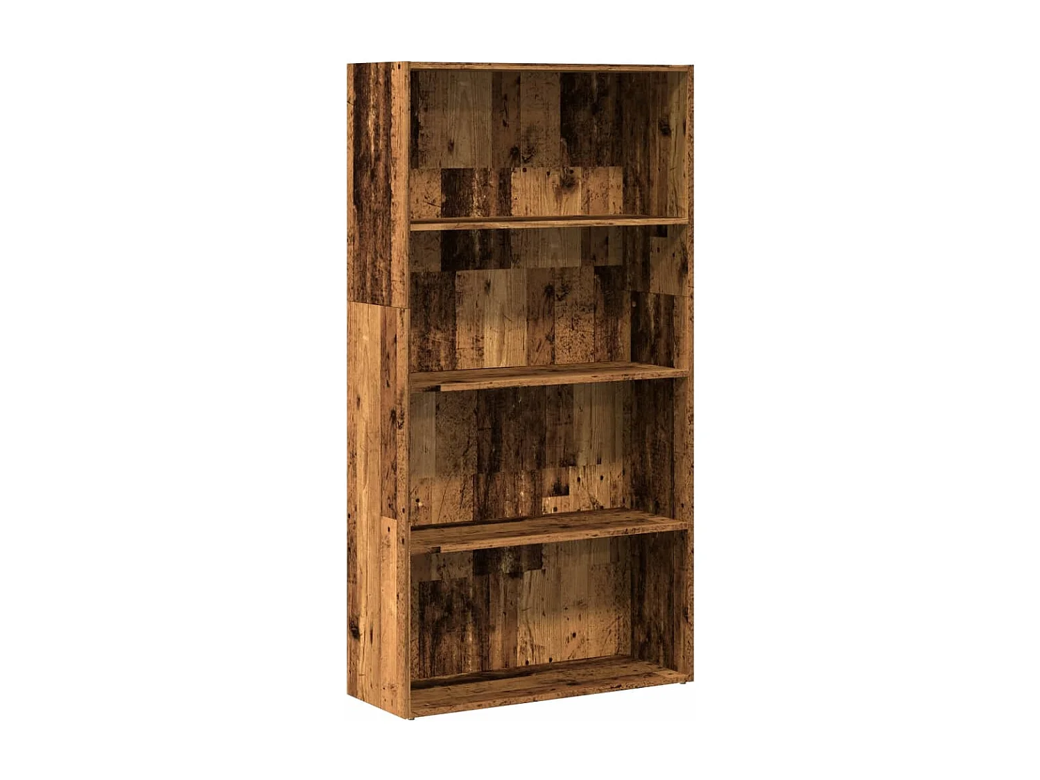 Bibliothèque vieux bois 80x30x152 cm bois d'ingénierie