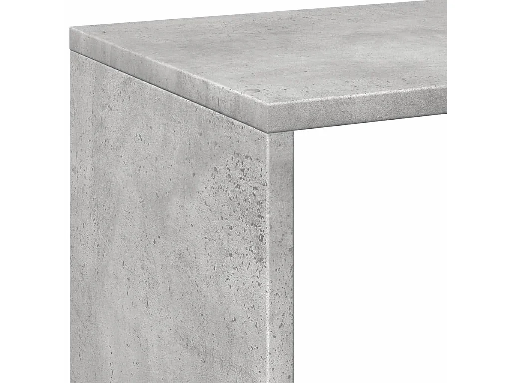 Librería divisora 4 niveles roble ahumado 131,5x29x131,5 cm