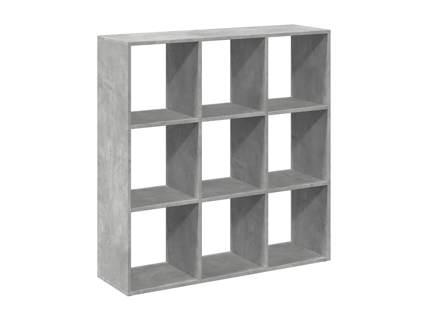 Librería divisora 4 niveles roble ahumado 131,5x29x131,5 cm