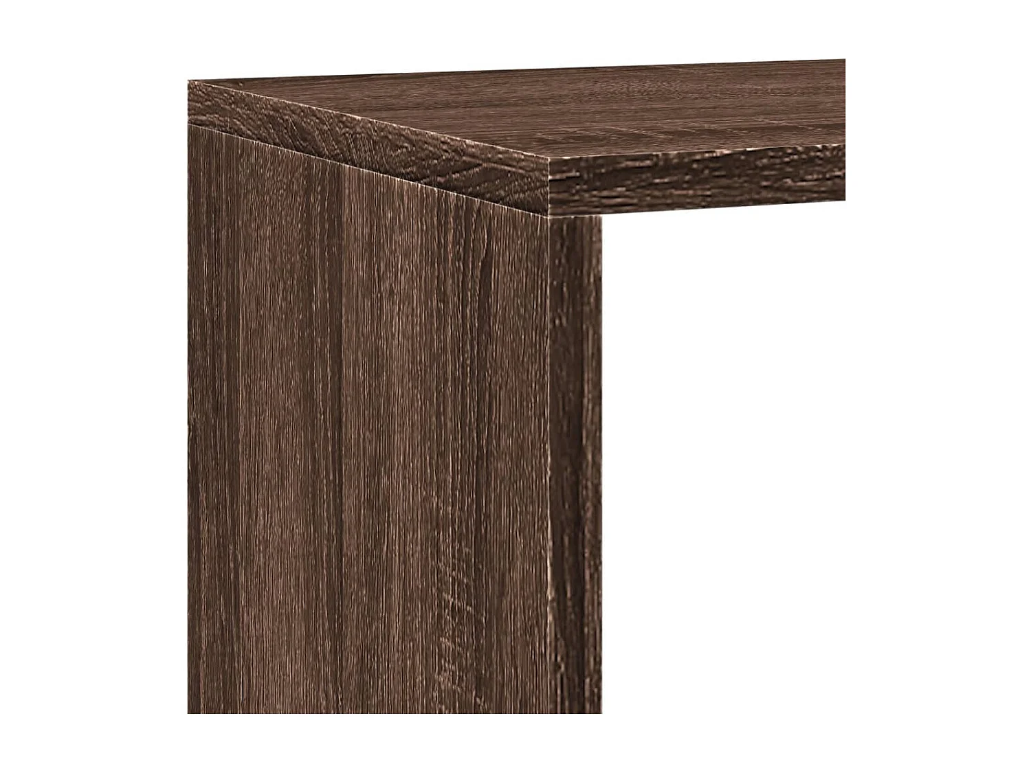 Estante divisória 4 níveis derivados madeira carvalho artisiano