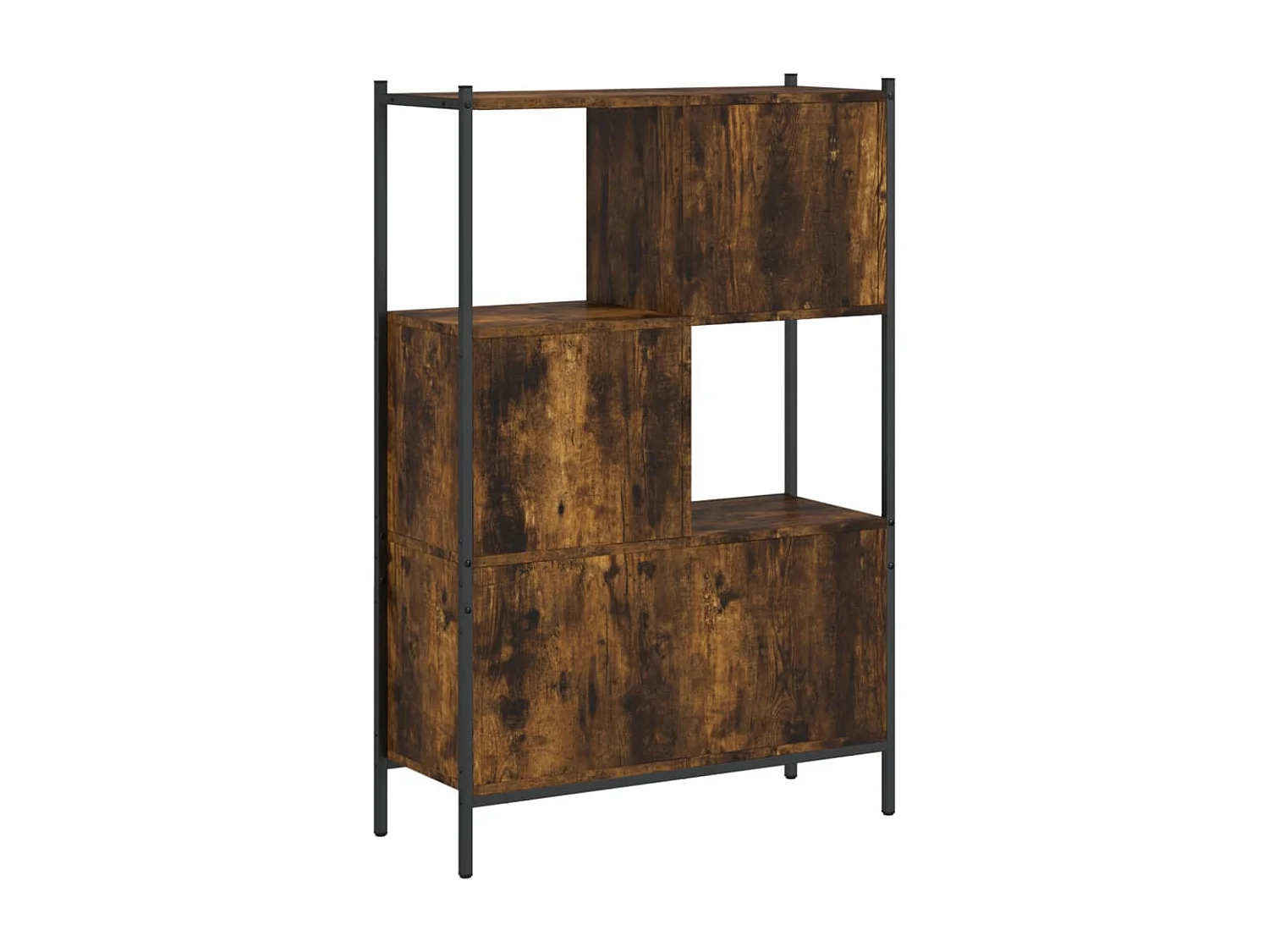 Bibliothèque chêne marron 72x28x109 cm bois d'ingénierie