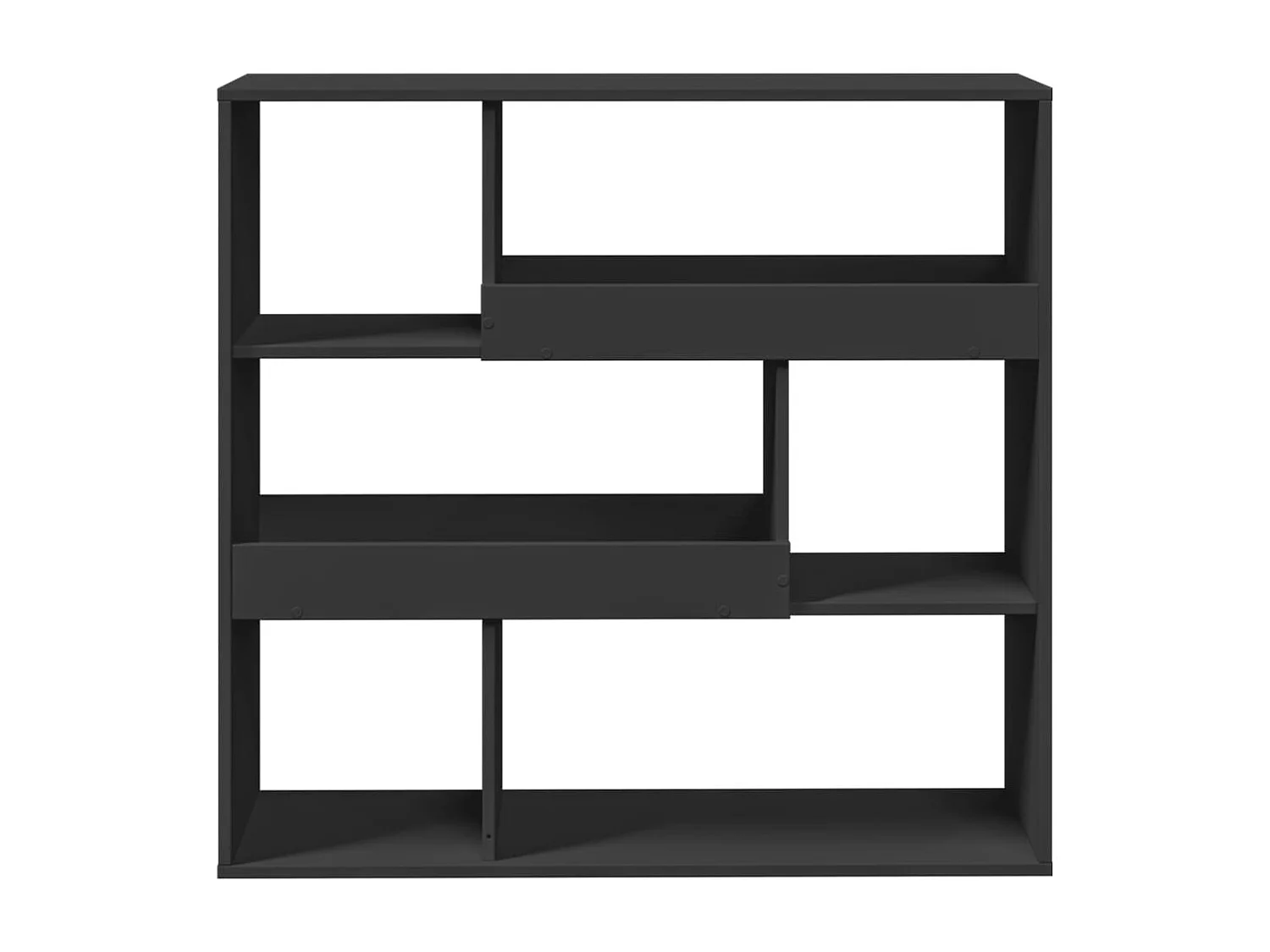 Raumteiler Schwarz 100x33x94,5 cm Holzwerkstoff