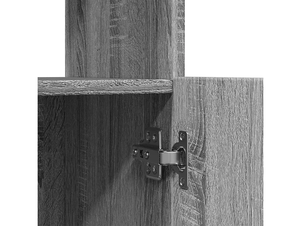 Buffet haut chêne sonoma 63x33x140 cm bois d'ingénierie