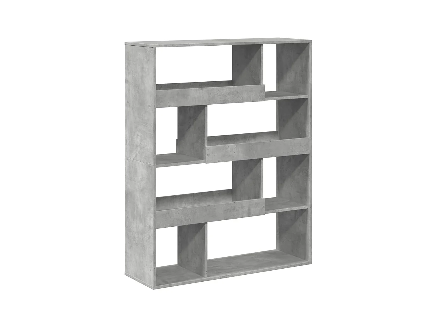 Boekenkast 100x33x125,5 cm bewerkt hout zwart