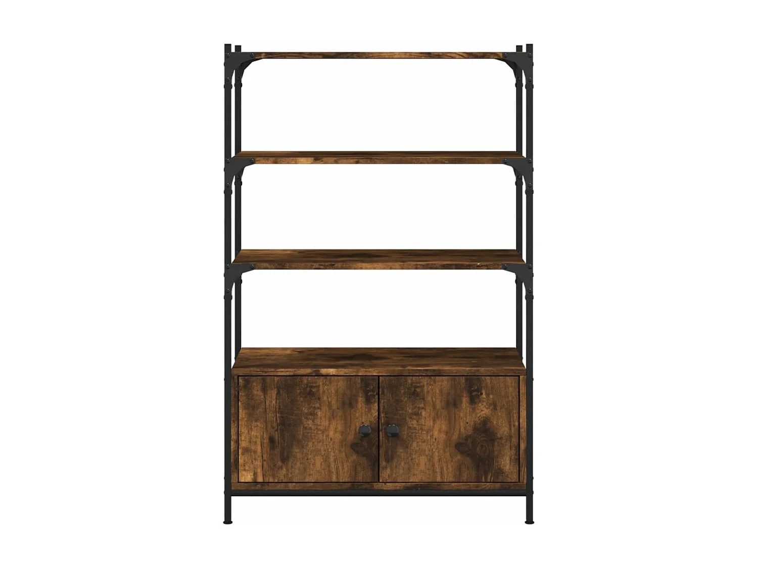 Estantería madera de ingeniería gris Sonoma 72x28x109 cm