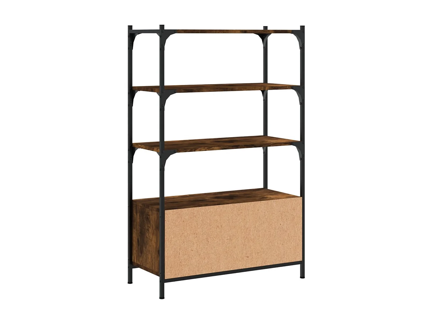 Estantería madera de ingeniería gris Sonoma 72x28x109 cm