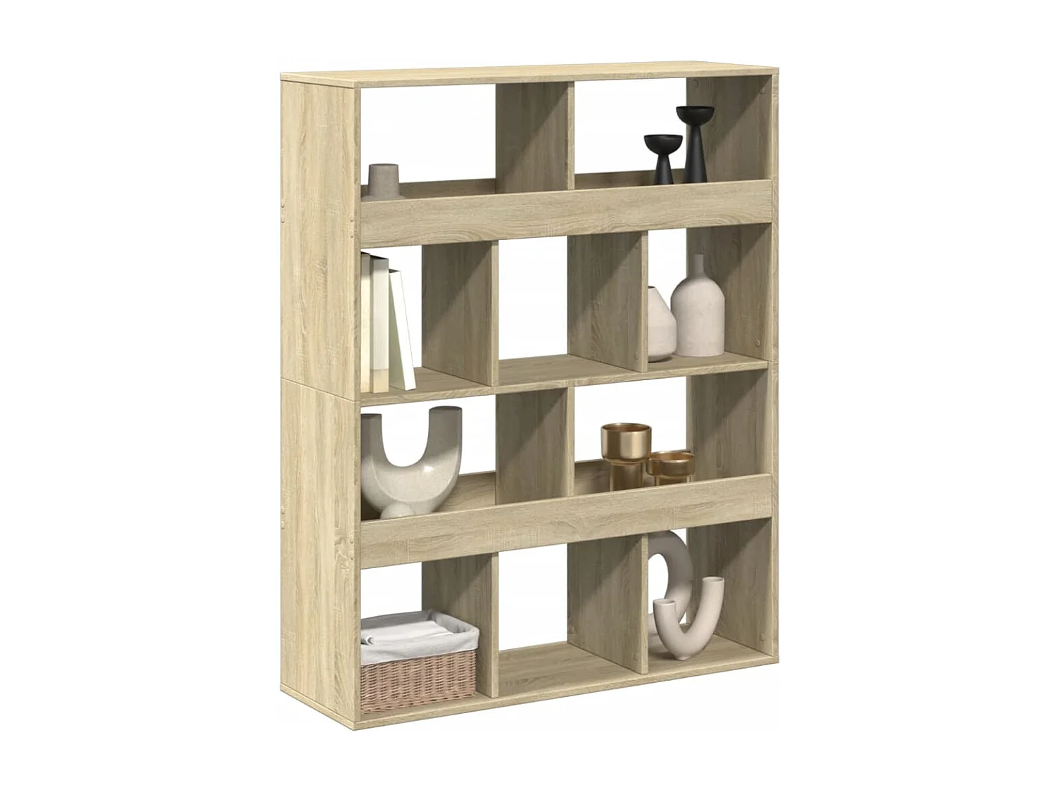 Raumteiler Sonoma-Eiche 100x33x125,5 cm Holzwerkstoff