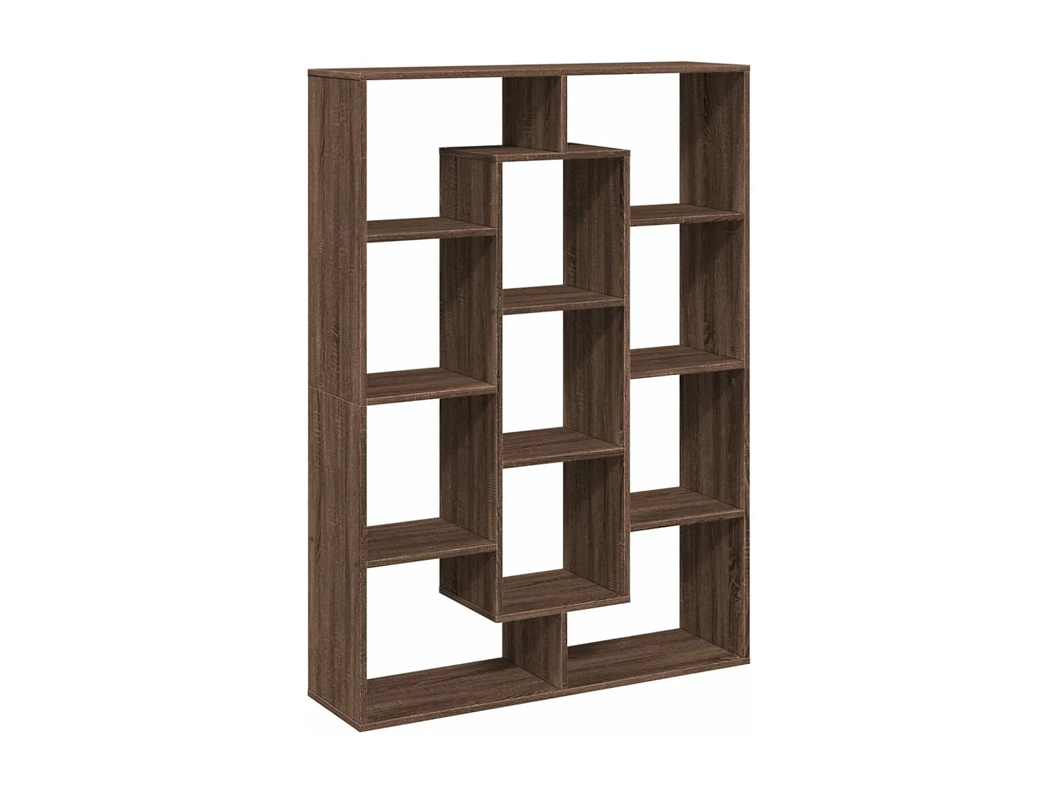 Libreria Rovere Marrone 102x29x143 cm in Legno Multistrato