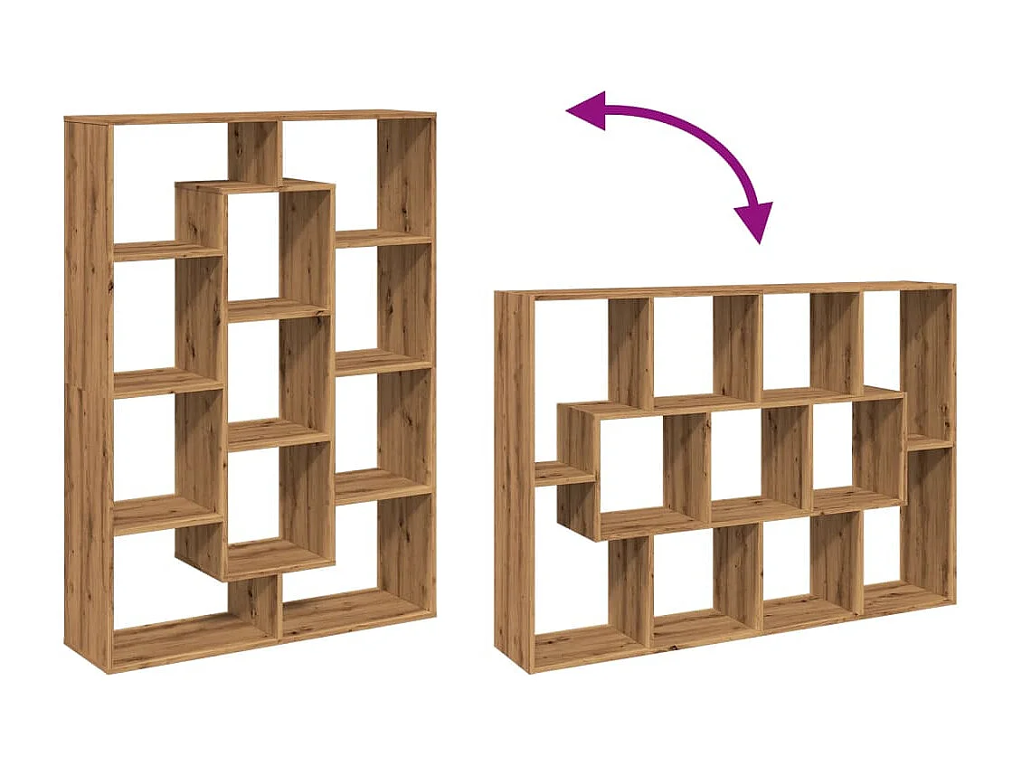 Libreria Rovere Marrone 102x29x143 cm in Legno Multistrato