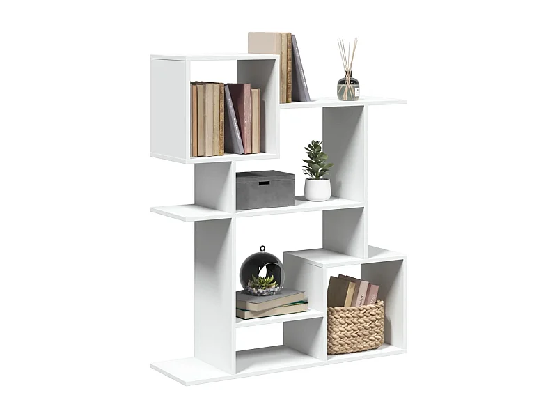 Libreria Divisorio Bianca 92x29x112 cm in Truciolato