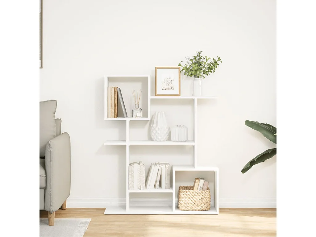 Estante divisória 92x29x112 cm derivados de madeira branco