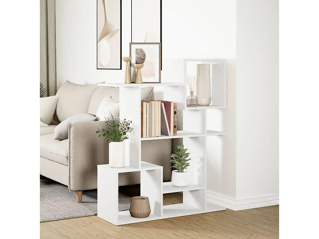 Estante divisória 92x29x112 cm derivados de madeira branco