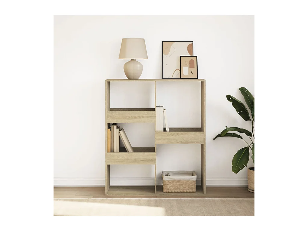Bücherregal/Raumteiler Sonoma-Eiche 100x33x115 cm