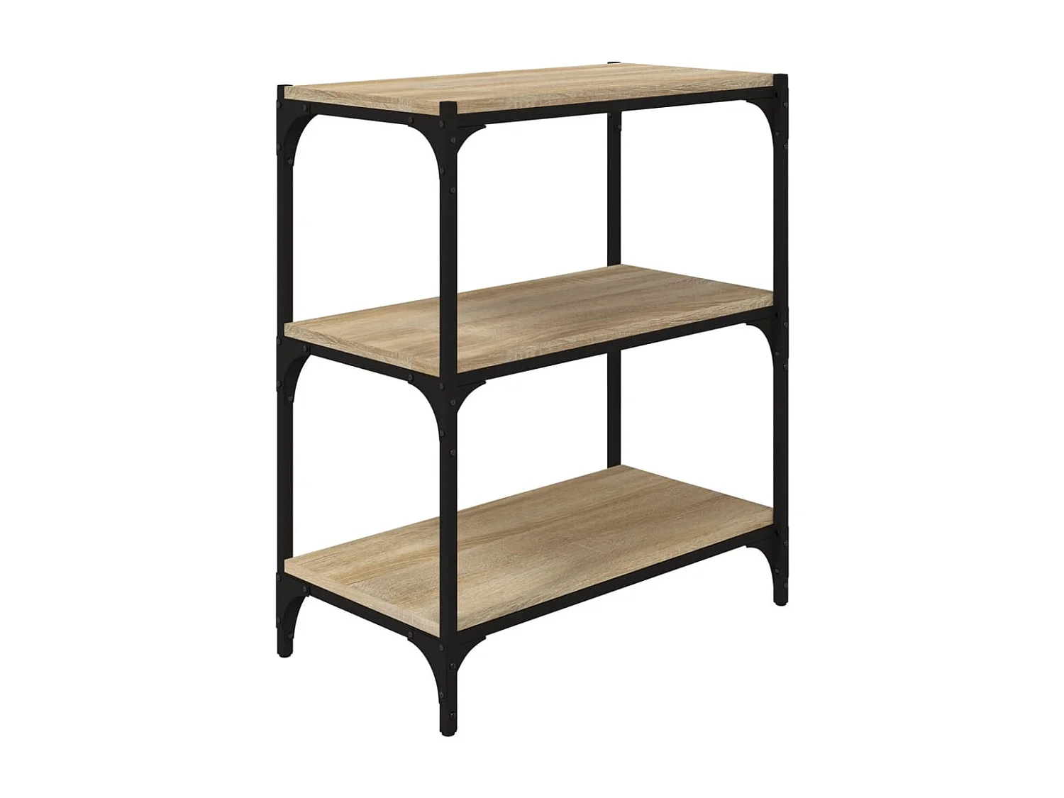 Bücherregal Sonoma-Eiche 60x33x70,5 cm Holzwerkstoff und Stahl