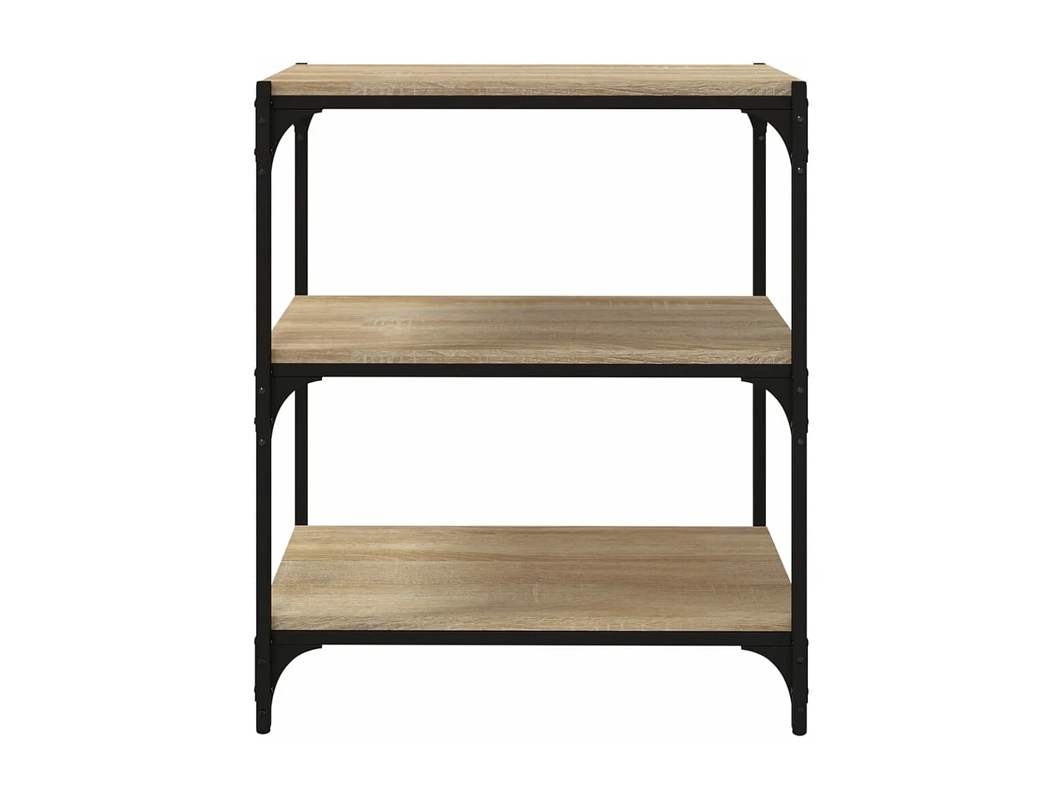 Bücherregal Sonoma-Eiche 60x33x70,5 cm Holzwerkstoff und Stahl