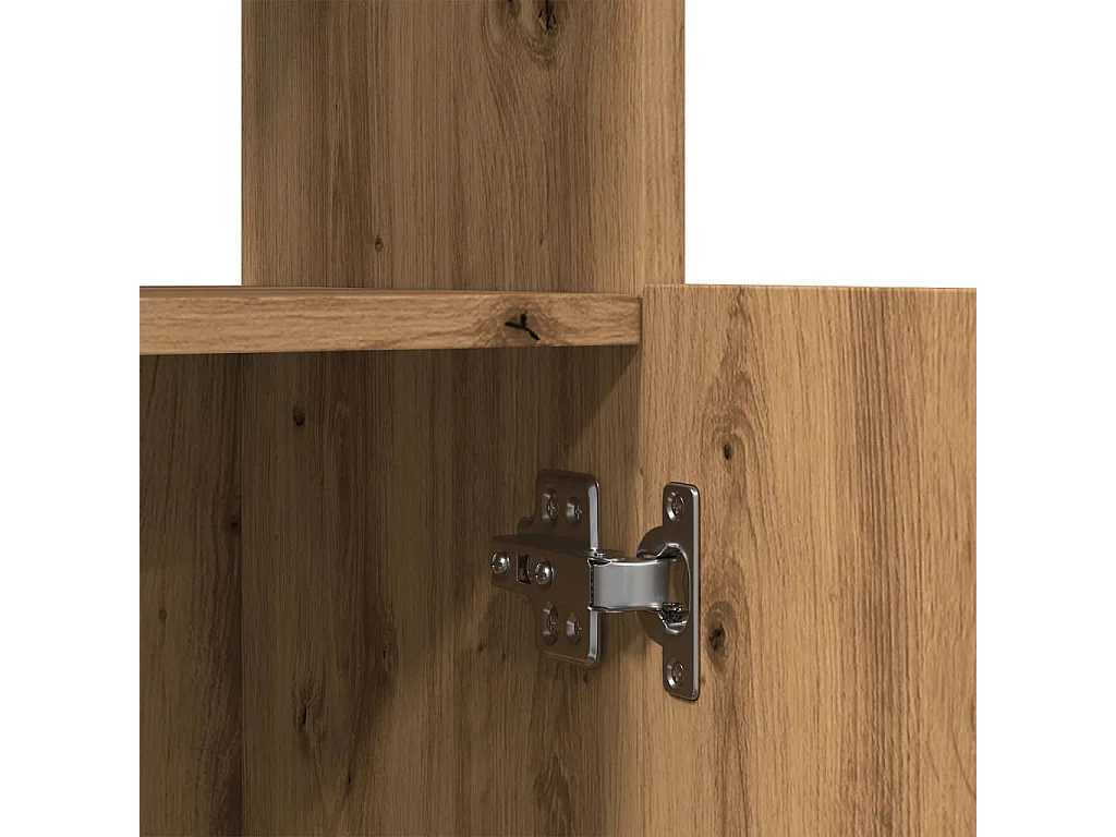 Aparador de madera de ingeniería gris Sonoma 92x33x100 cm