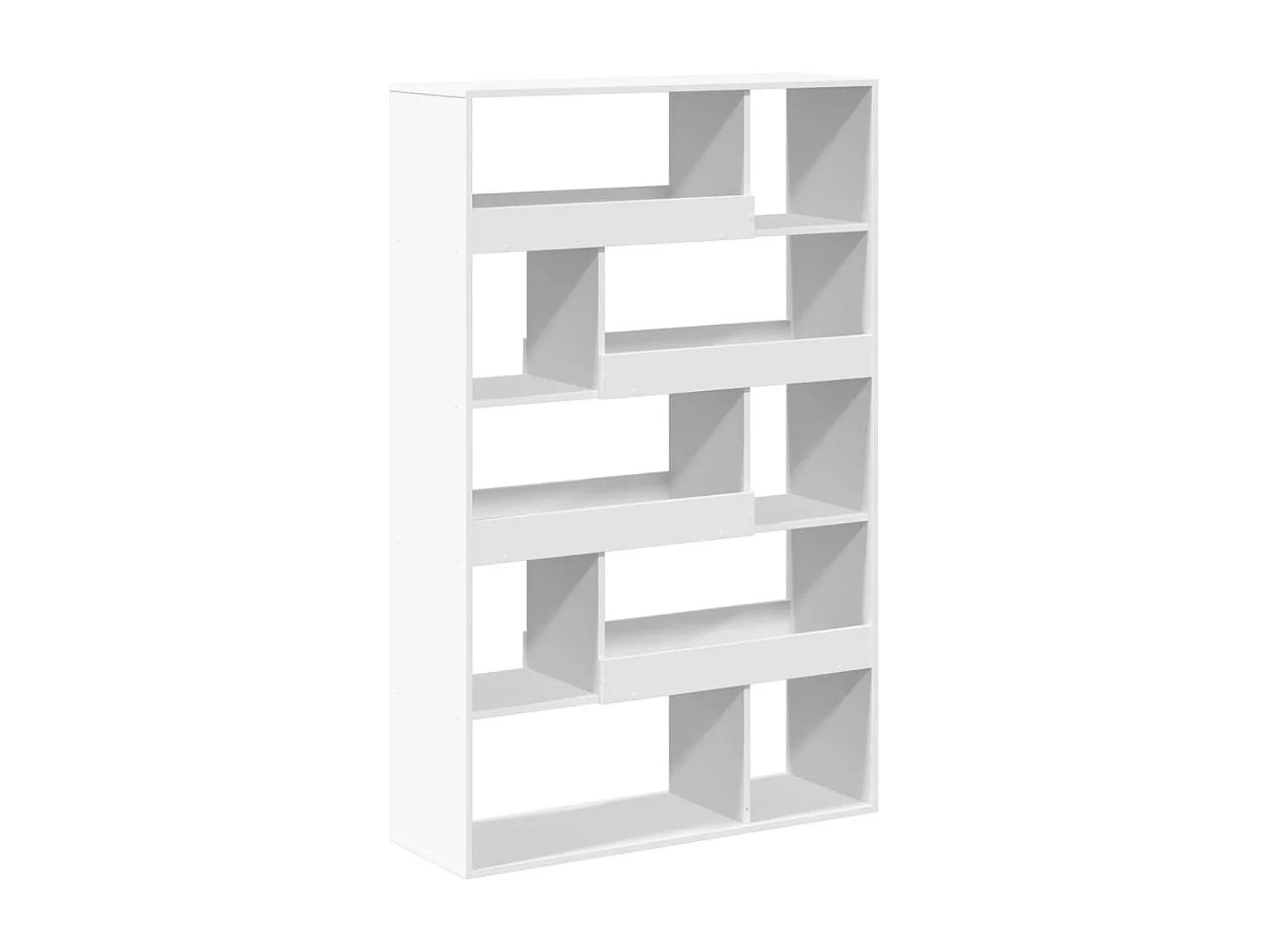 Bibliothèque gris béton 100x33x156,5 cm bois d'ingénierie