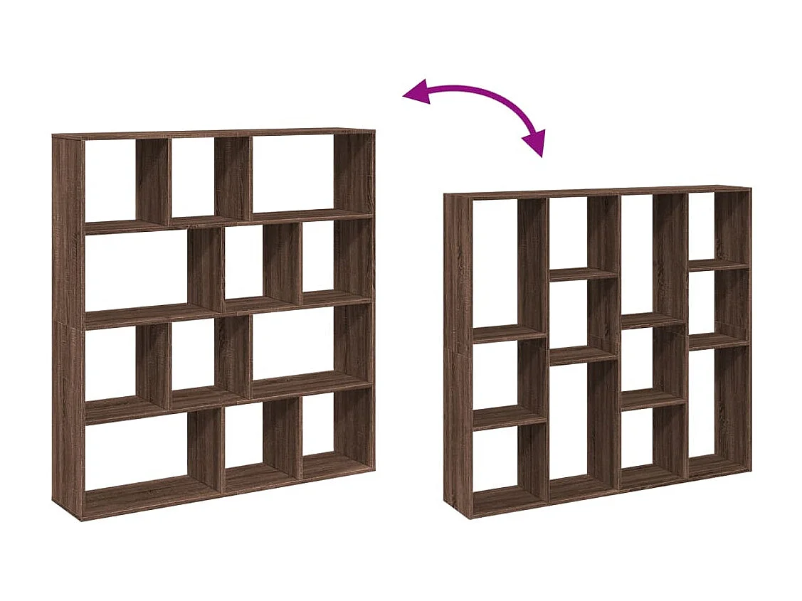 Étagère séparatrice de pièce à 5 niveaux noir 70x24x161 cm