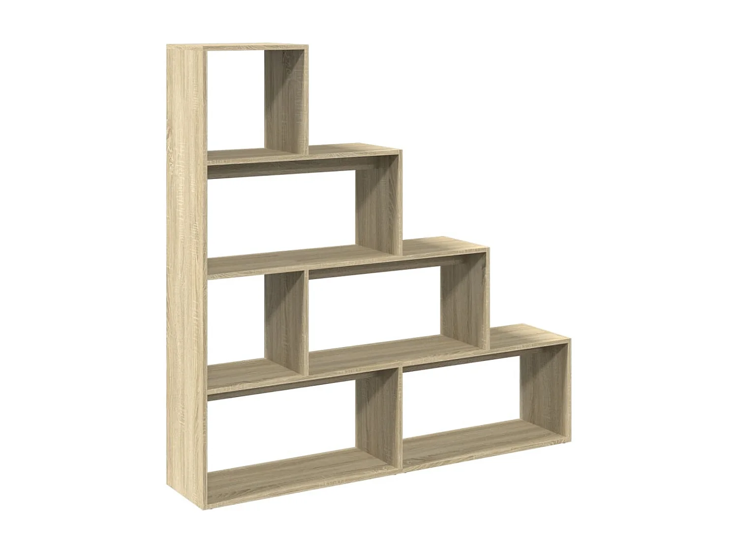 Librería divisora 4 niveles madera Sonoma 143,5x29x143,5 cm