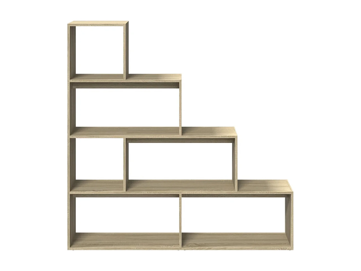 Librería divisora 4 niveles madera Sonoma 143,5x29x143,5 cm