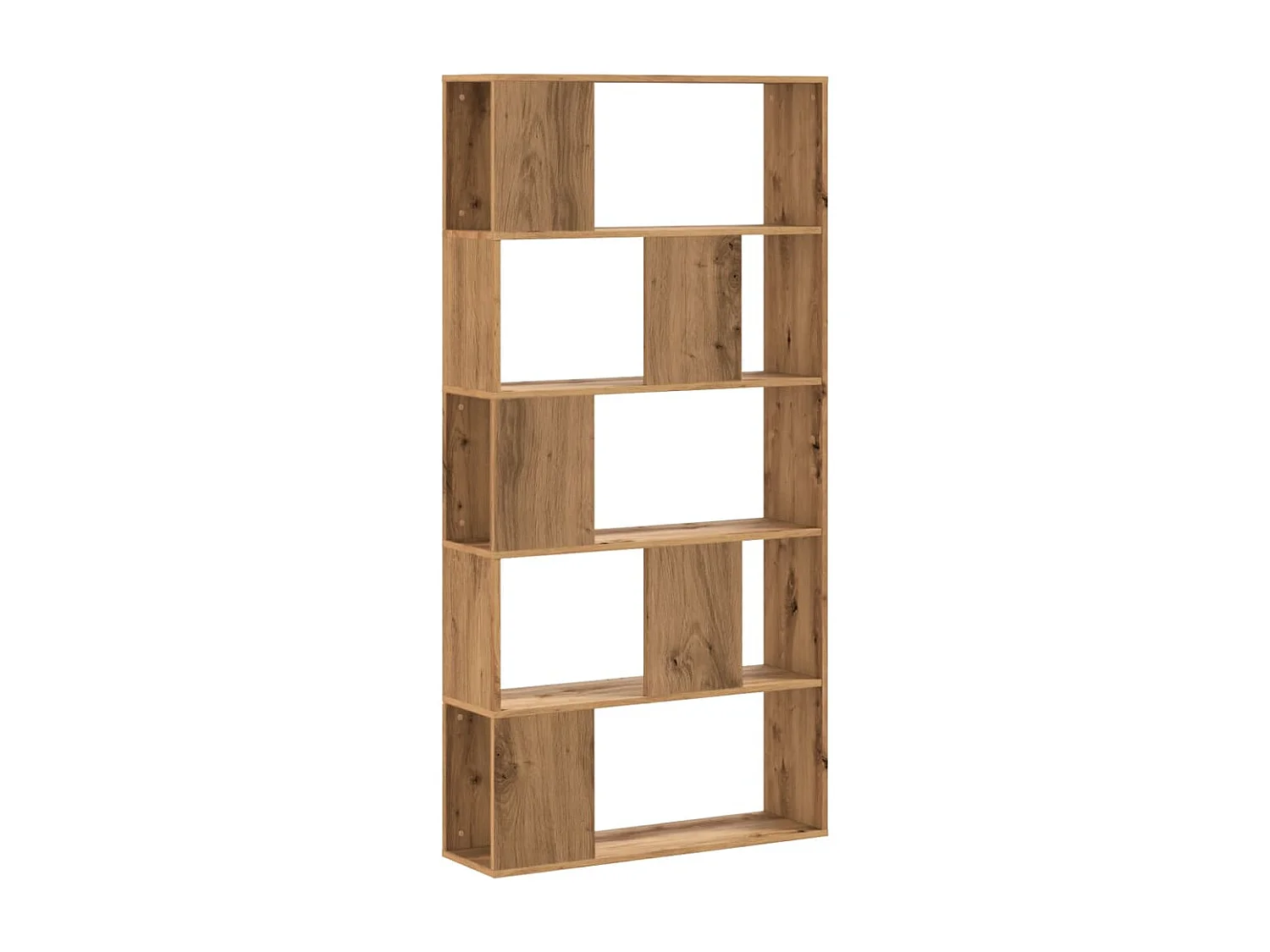 Estante c/ 5 prateleiras derivados madeira carvalho artisiano