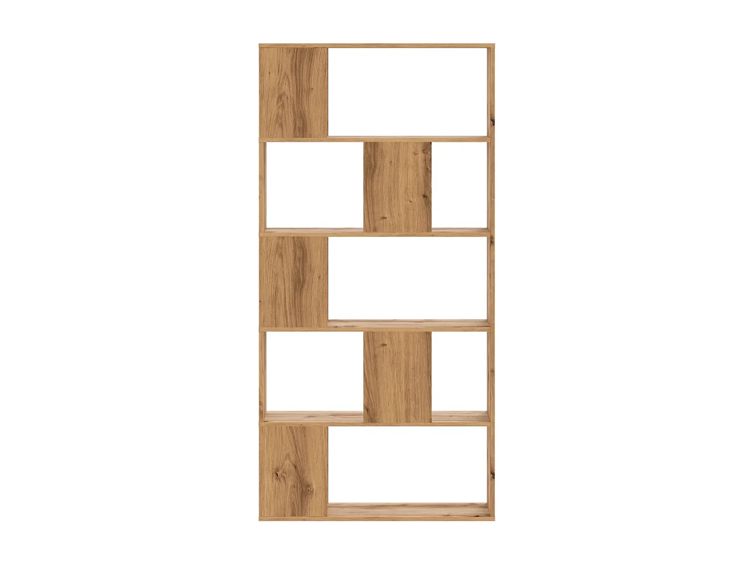 Estante c/ 5 prateleiras derivados madeira carvalho artisiano