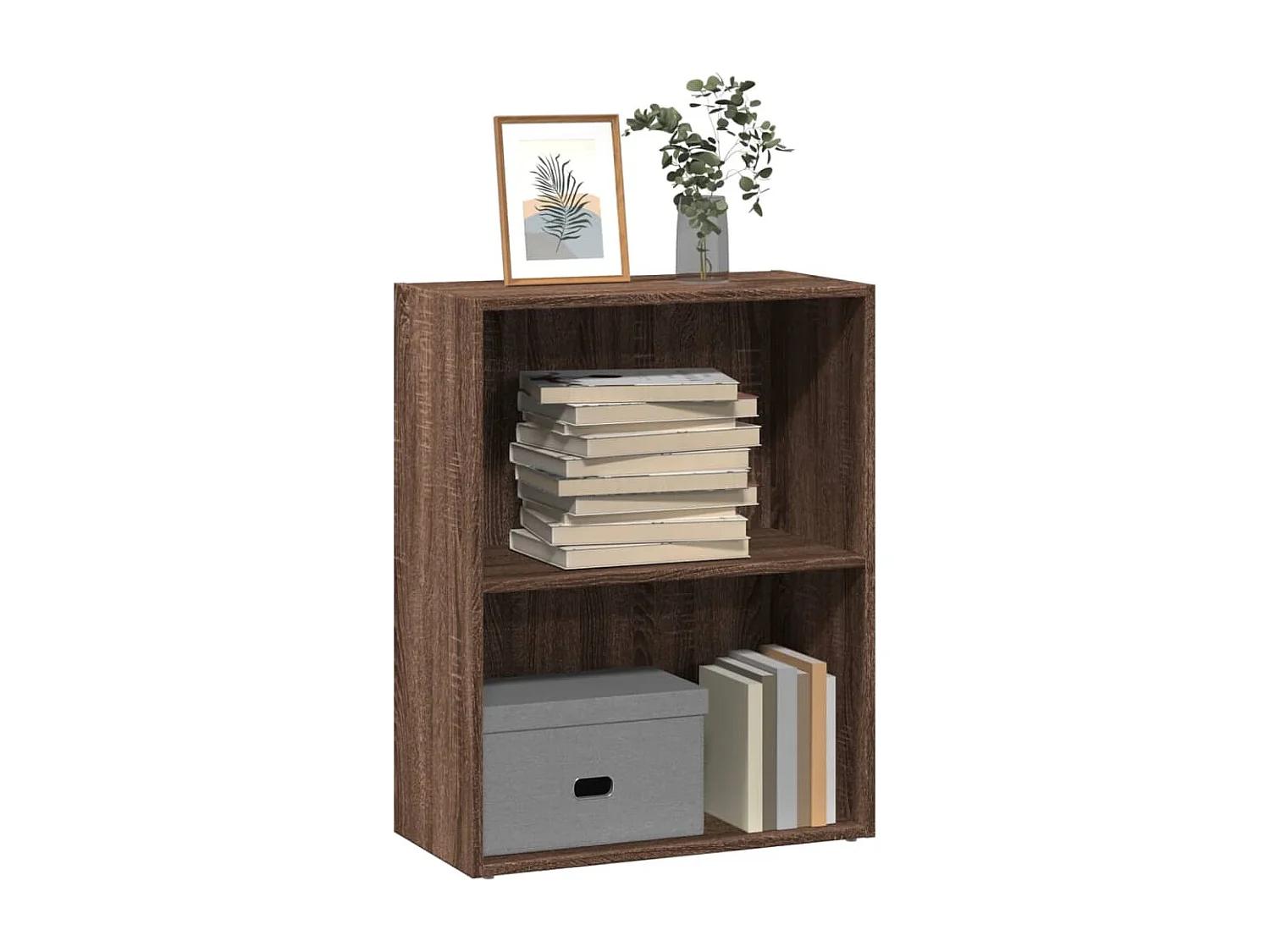 Libreria Rovere Marrone 60x30x77 cm in Legno Multistrato