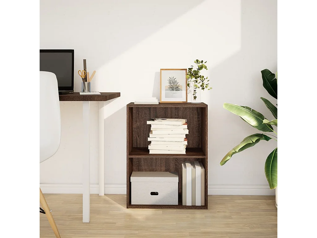 Libreria Rovere Marrone 60x30x77 cm in Legno Multistrato