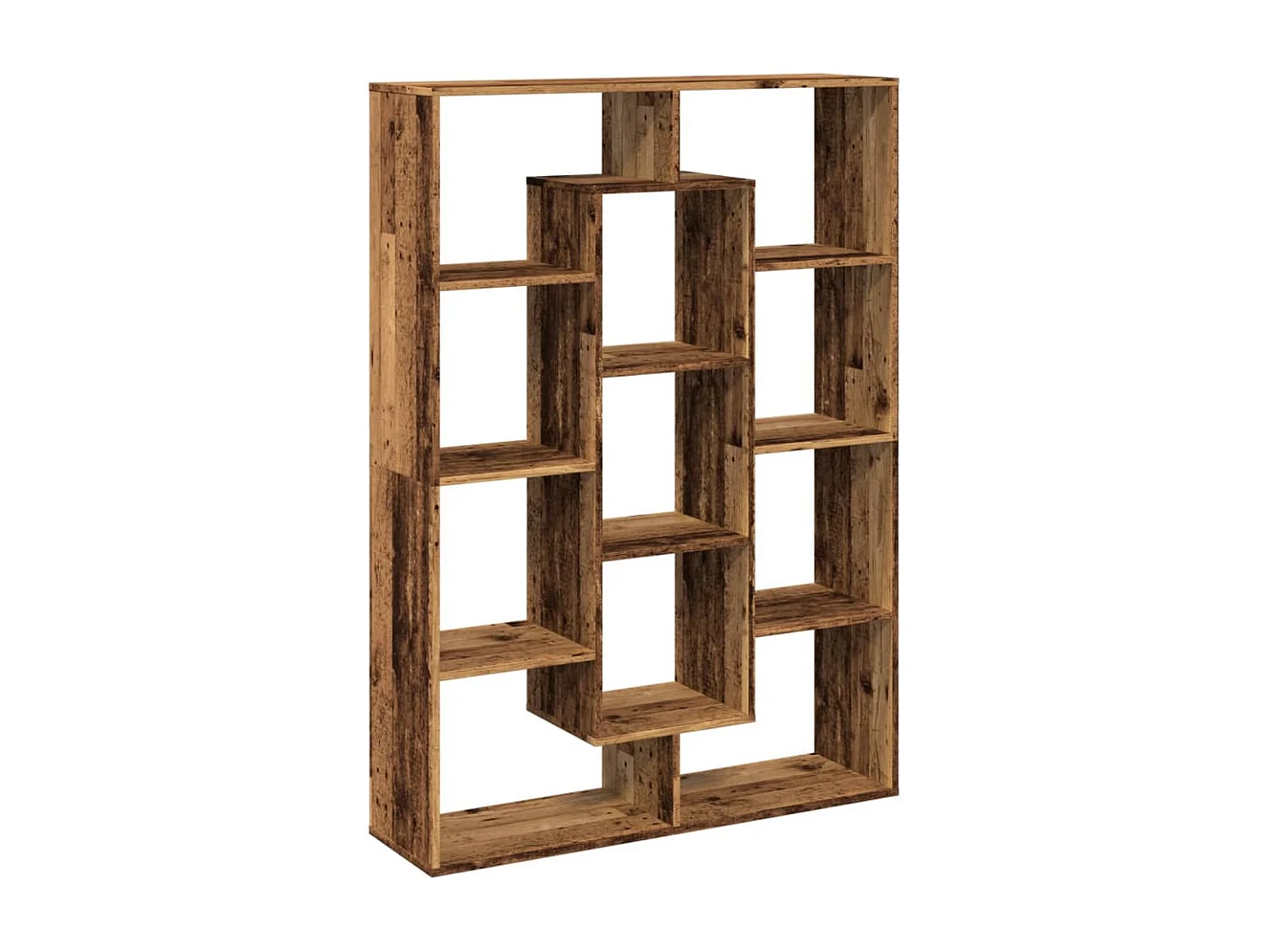 Bibliothèque chêne marron 40x24x176 cm bois d'ingénierie