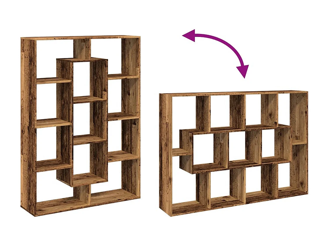 Bibliothèque chêne marron 40x24x176 cm bois d'ingénierie