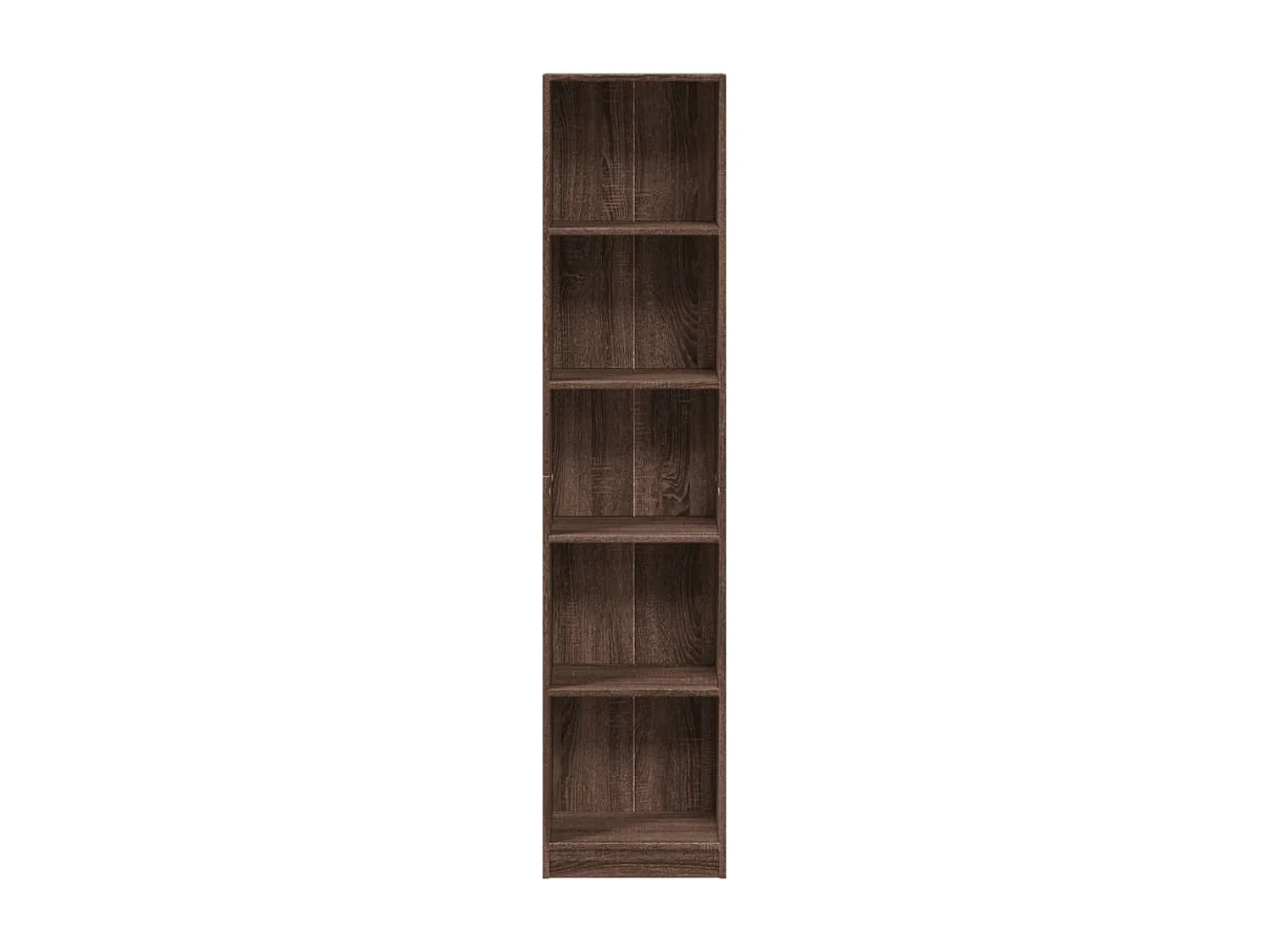 Bibliothèque chêne marron 40x24x176 cm bois d'ingénierie