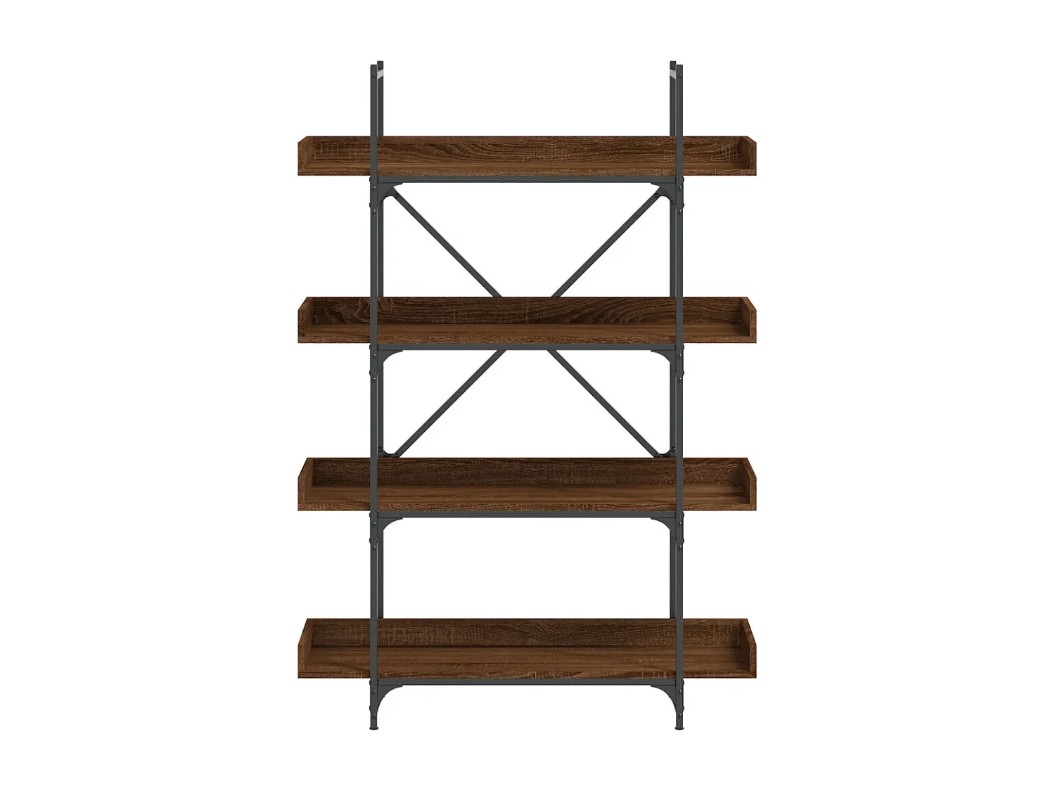 Libreria 4Ripiani Rovere Marrone 100x33x145,5 Legno Multistrato