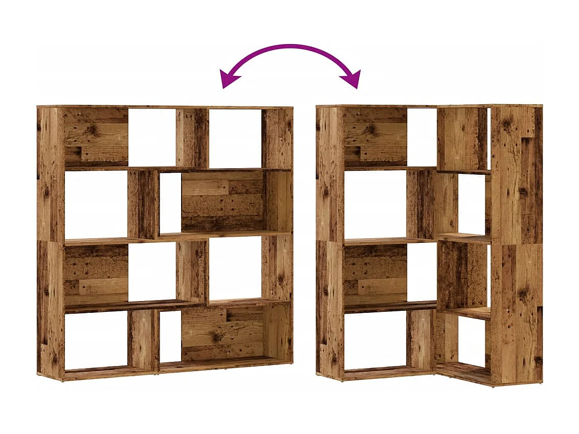 Bibliothèque chêne marron 80x31x169 cm bois d'ingénierie