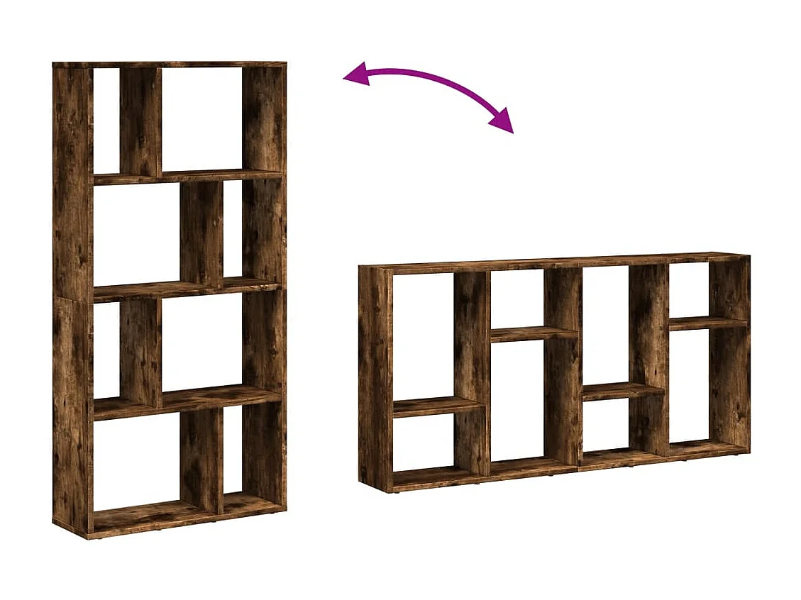 Bibliothèque chêne marron 60x20x120 cm bois d'ingénierie