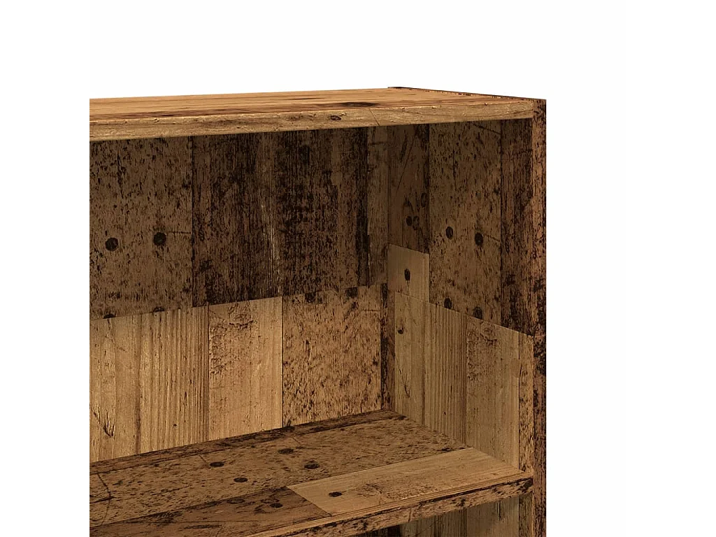 Estantería de madera de ingeniería gris Sonoma 80x24x109 cm