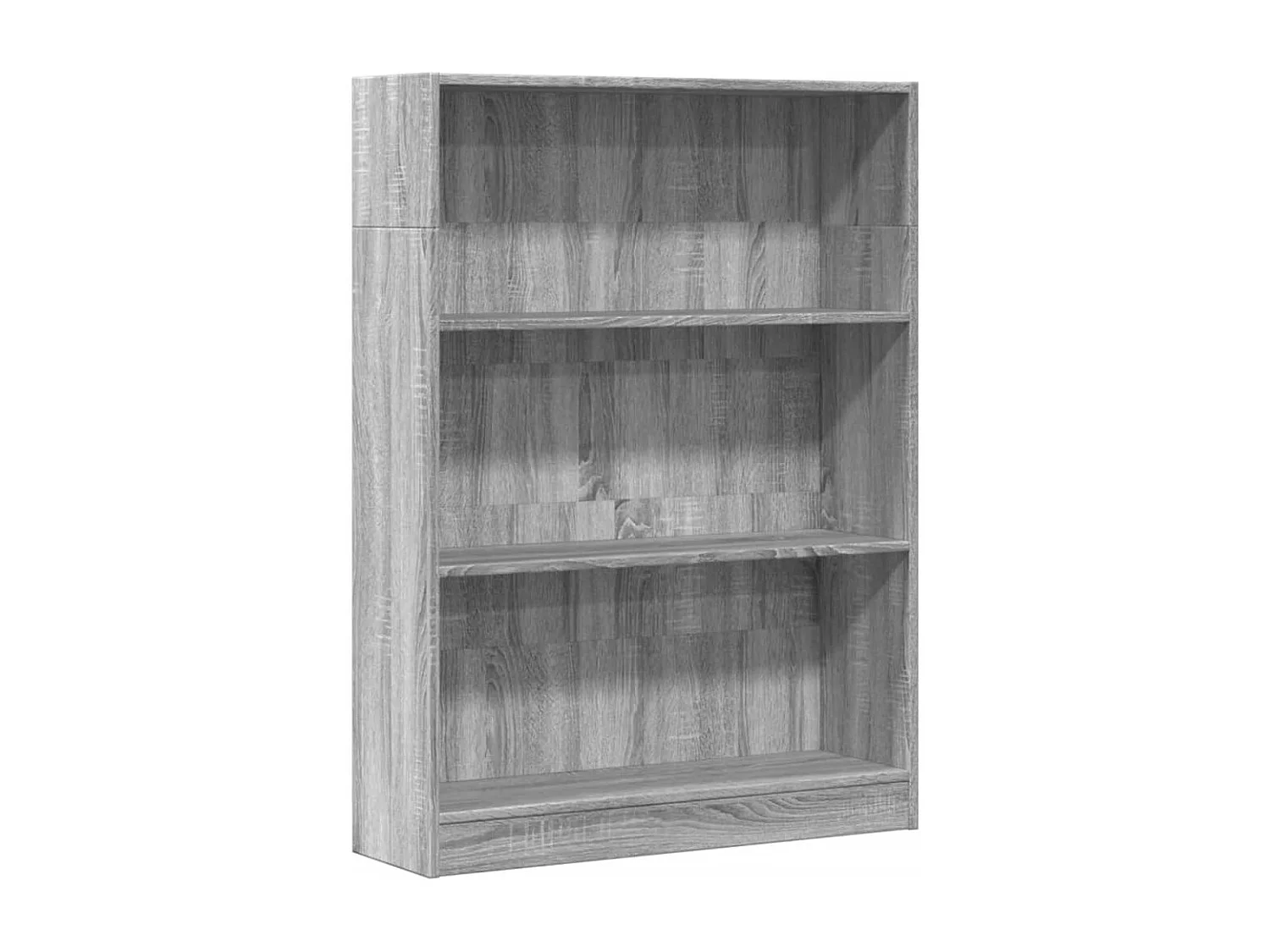 Bibliothèque sonoma gris 80x24x109 cm bois d'ingénierie