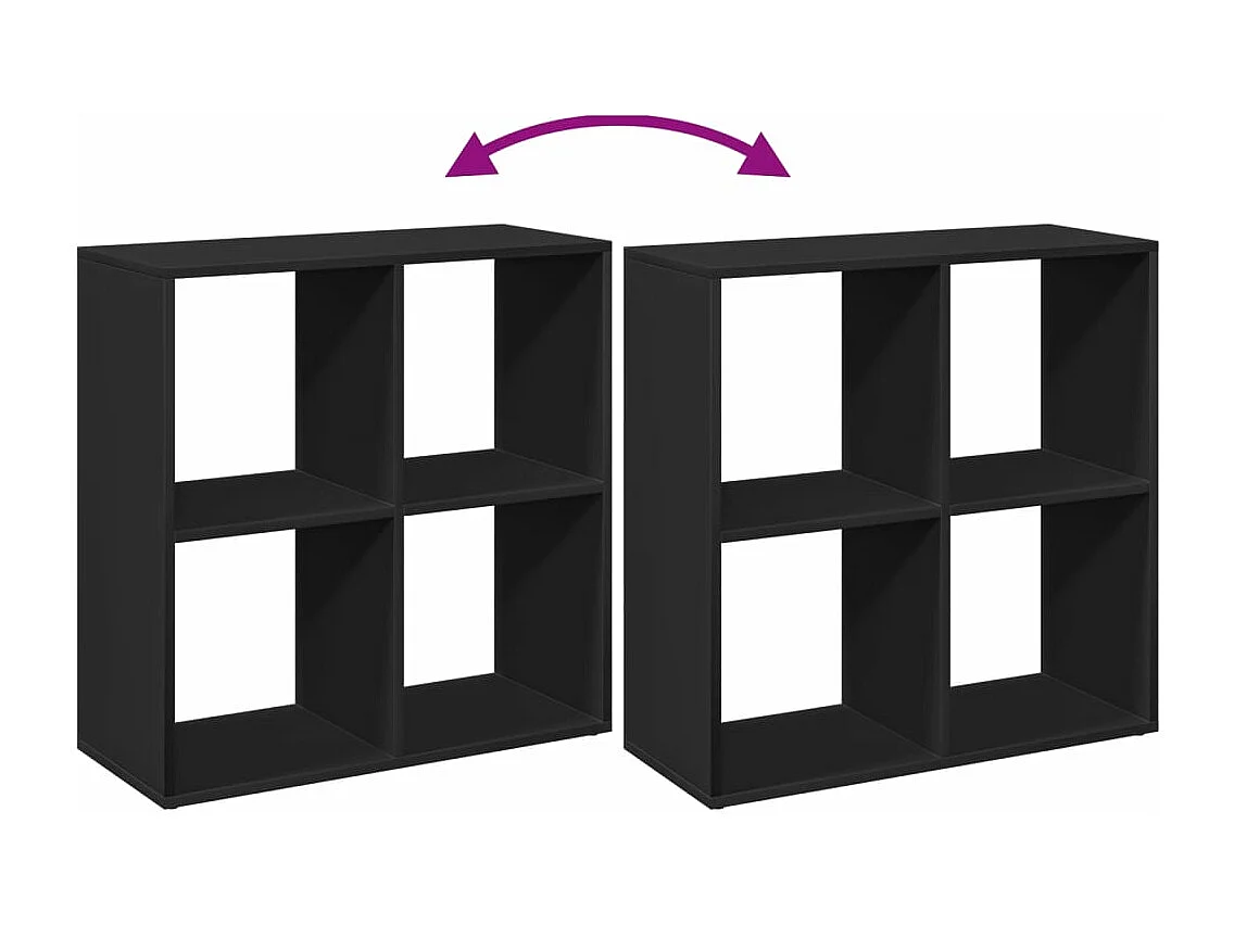 Étagère séparatrice de pièce gris béton 69,5x29x69,5 cm