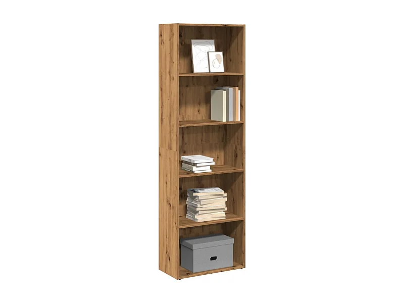Libreria Rovere Artigianale 60x30x189 cm in Legno Multistrato