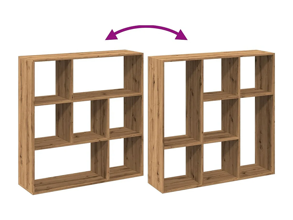 Libreria Divisorio Rovere Marrone 102x29x103,5 cm in Truciolato