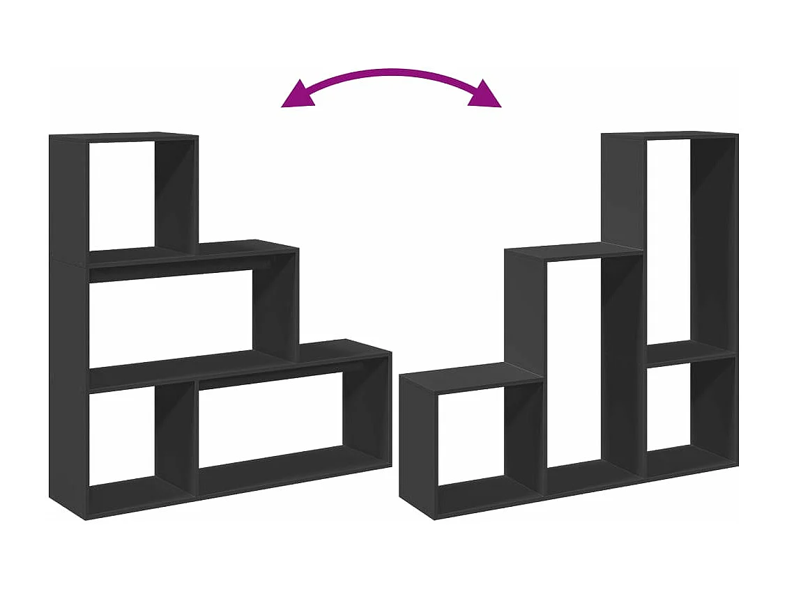 Estante divisória 92x29x112cm derivados madeira carvalho fumado