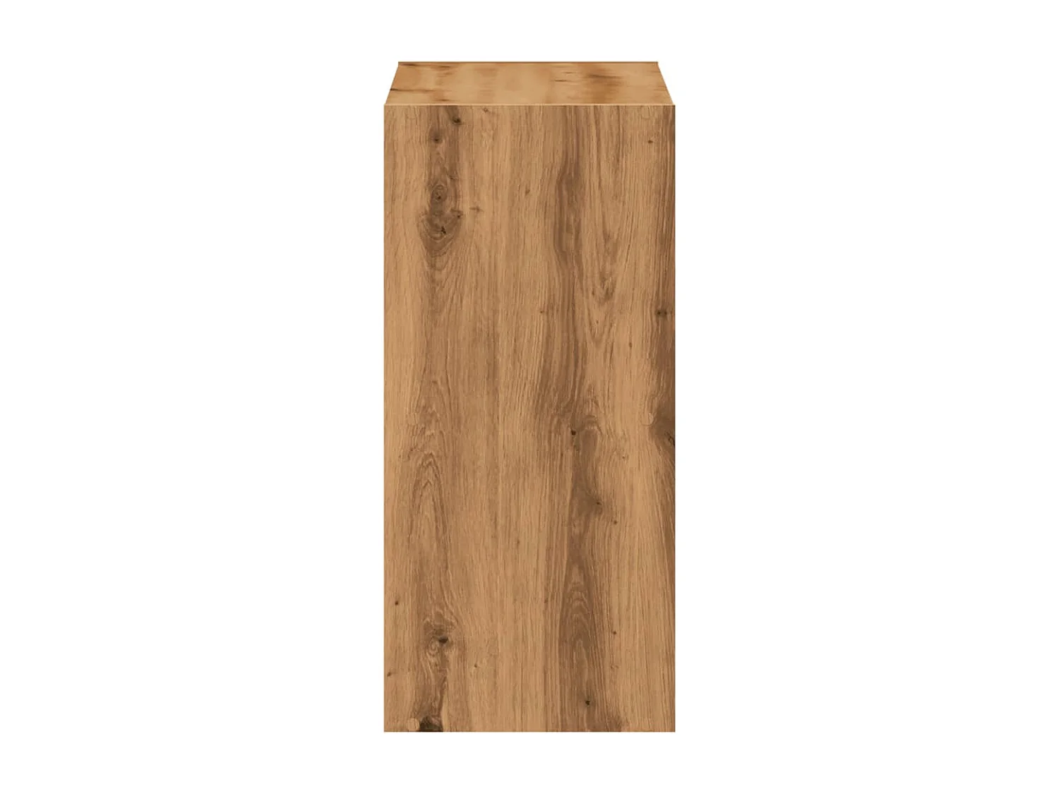 Bibliothèque chêne artisanal 68,5x32x68,5 cm bois d'ingénierie