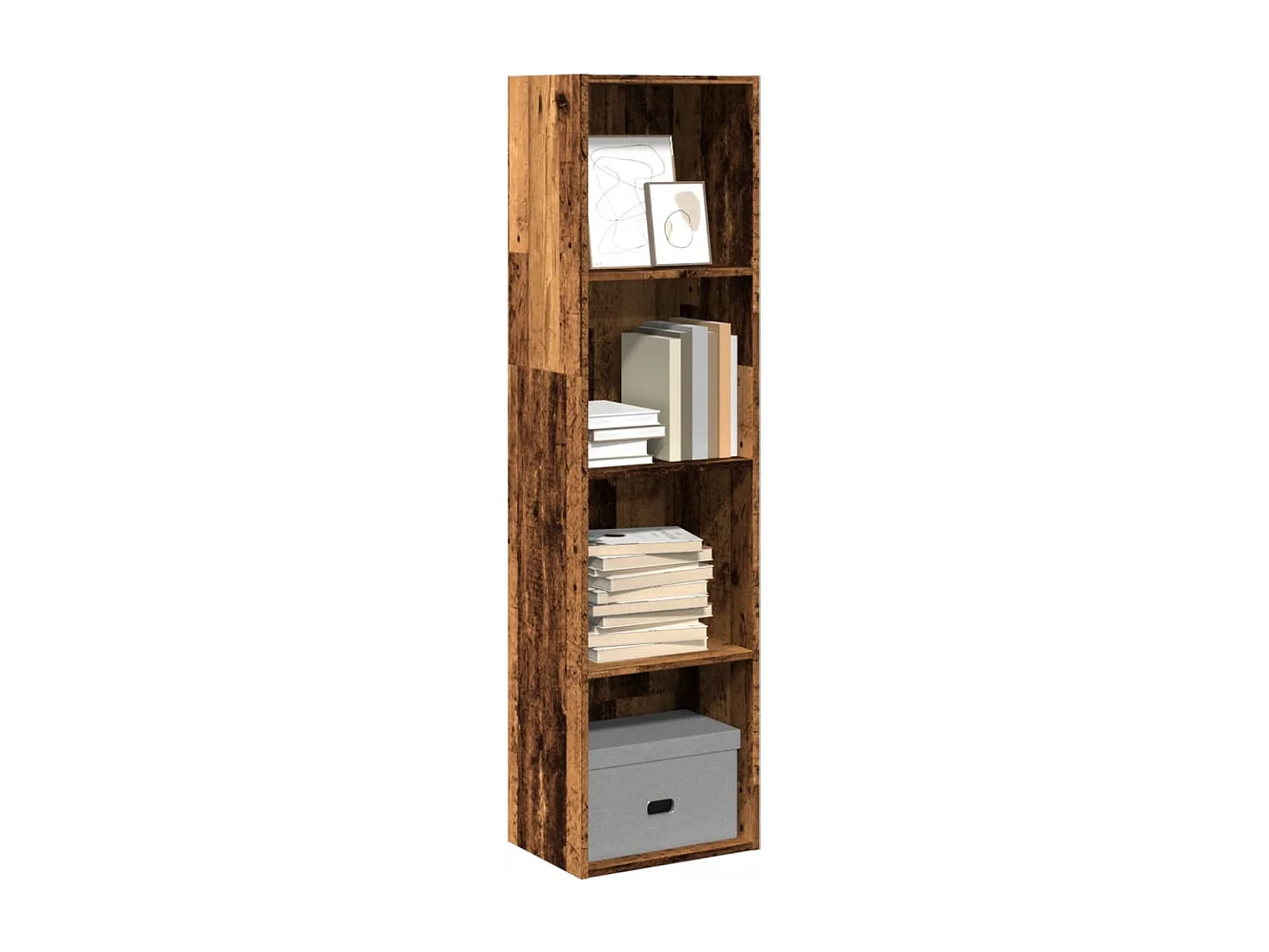 Libreria Legno Antico 40x30x152 cm in Legno Multistrato