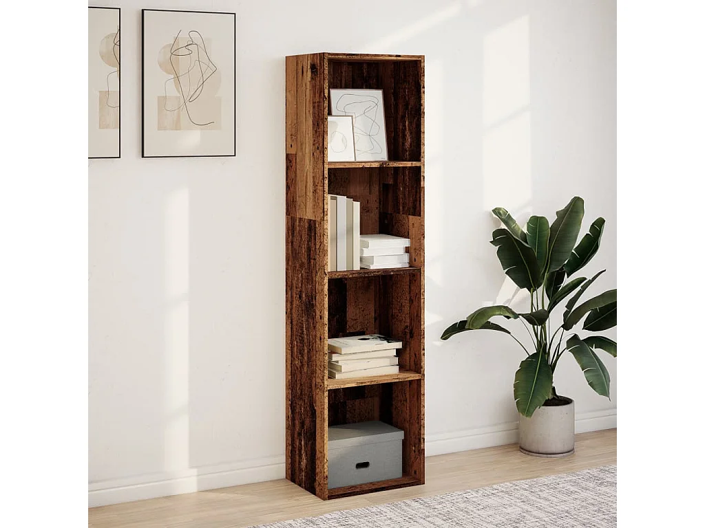 Libreria Legno Antico 40x30x152 cm in Legno Multistrato
