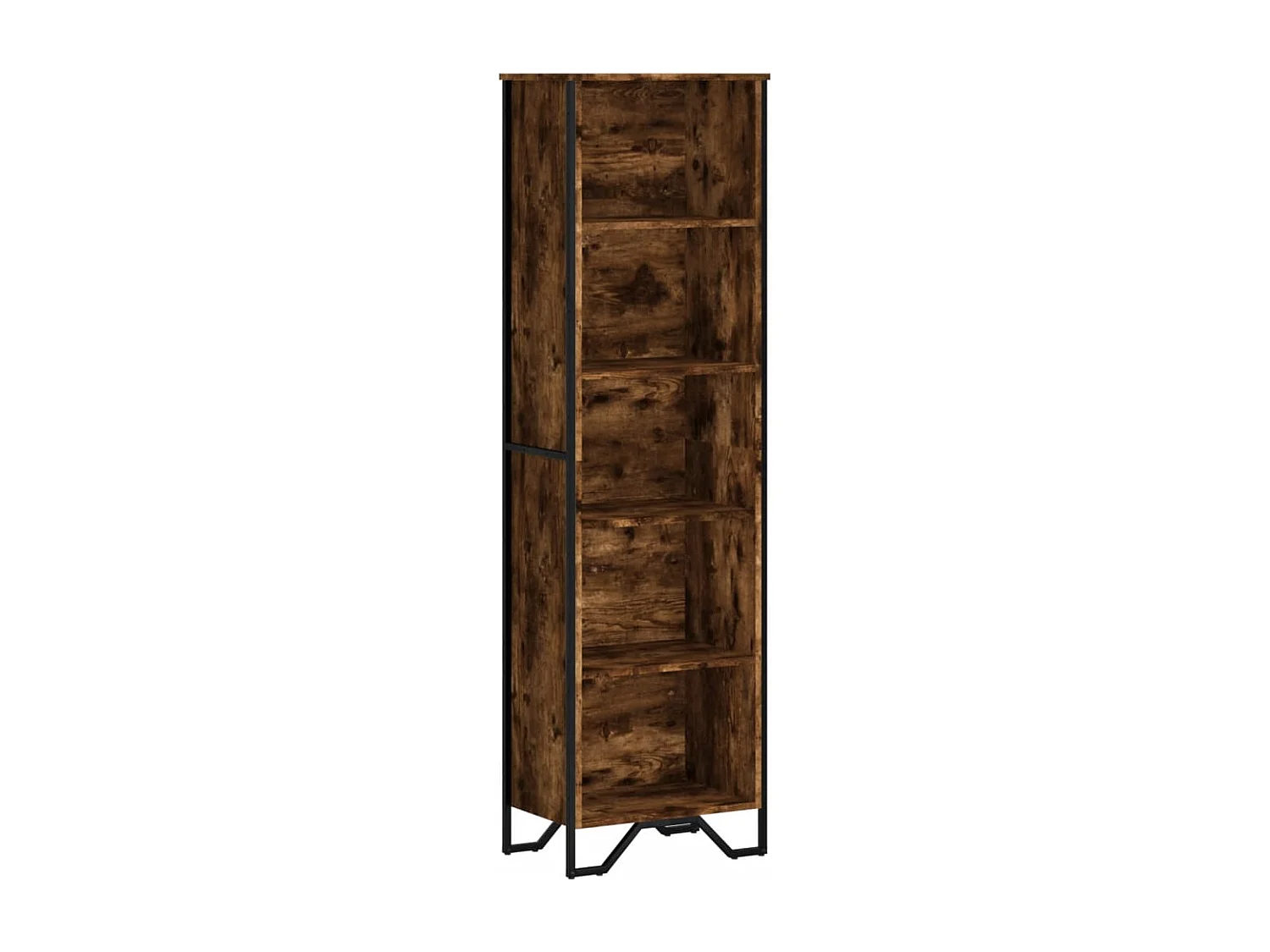 Estantería madera de ingeniería roble ahumado 50x31x169 cm